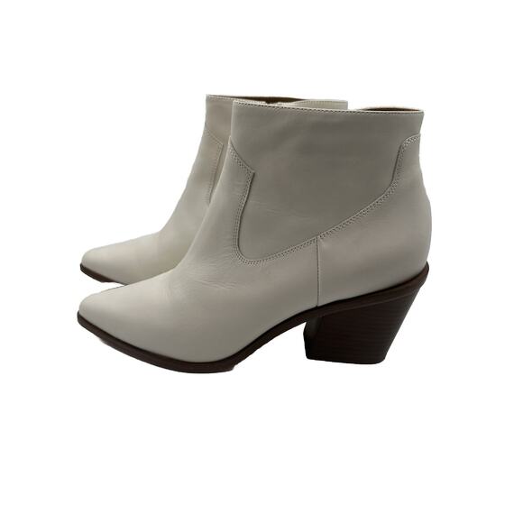 rag & bone NEW YORK Razor Leather Ankle antique white Boots 11 Western 19-01 - Picture 13 of 16
